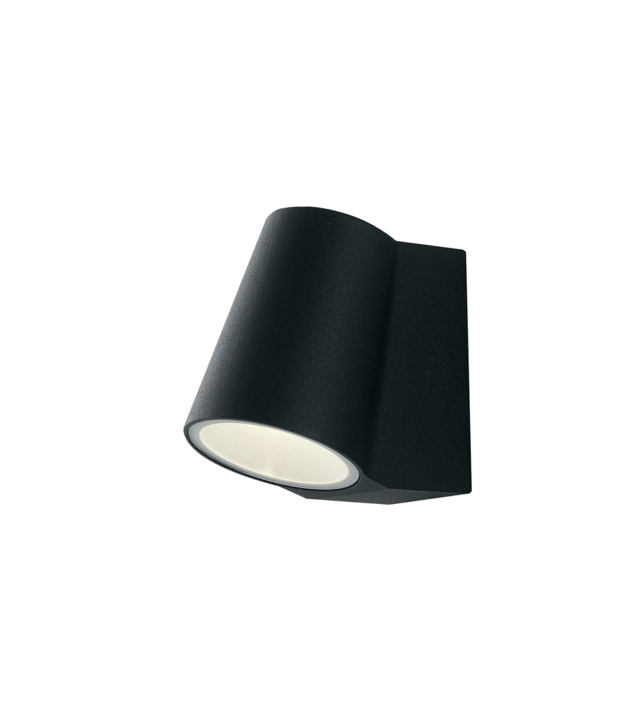 Applique "sintesi" alluminio nero a led, 390 lm